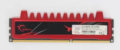 G.Skill RipJaws 4 GB (1x4GB) F3-12800CL9S-4GBRL PC3-12800 DDR3-1600 RAM (#22062) - Bild 1 von 2