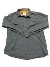 Legendary Whitetails Mens Gray Long Sleeve Button Down Shirt Size Large