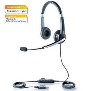Jabra UC Voice 550 MS Duo Black USB Noise-Canceling Professional Headset - New