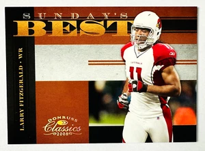 2008 Donruss Classics Larry Fitzgerald Sundays Best Insert Card #/250 Cardinals! - Picture 1 of 3