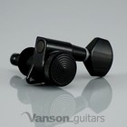 6 Black Vanson LOCKING Tuners for Stratocaster Telecaster Strat Tele ®* SP07BK