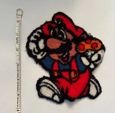 Parche Vintage Hecho a Mano Chenille Super Mario Bros. Colorido Personaje Nintendo Foto 1 de 4
