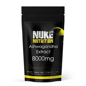 Ashwagandha Extracto 8000mg Potencia Herbal Suplementos Vegano Cápsulas X 120 - Imagen 1 de 2