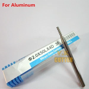 1x Special for Aluminum Endmill 3Flute Diam2.0mm*4mmSHK Tungsten Carbide Cutter - Bild 1 von 2
