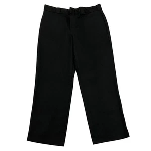 Dickies 874 Trousers Black Mens 35W 27L Original Fit Skater Worker Zip Fly - Picture 1 of 12