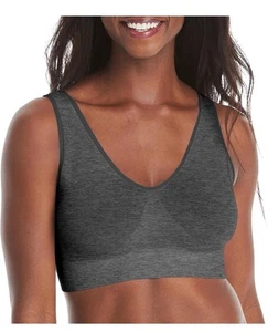 Hanes womens Get Cozy Pullover Comfortflex Fit Wirefree Bra, Gravel Grey 3XL - Picture 1 of 5