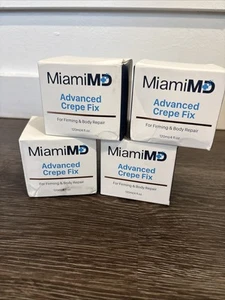Lot Of 4 New MIAMI MD ADVANCED CREPE FIX FIRMING BODY REPAIR 4 OZ FL SZ - Bild 1 von 1