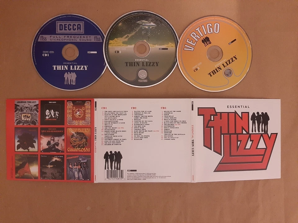 THIN LIZZY - Essential  (2020 3 CD SET - UNPLAYED)...£10.95 Foto 1 de 1