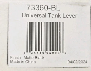 Delta 73360-BL Kayra Universal WC Tank Hebel - Mattschwarz - Bild 1 von 1