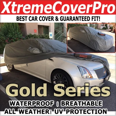 Cadillac CTS CTS-V 2017 2018 2019 CUPÉ cubierta impermeable para automóvil con bolsillo de espejo gris Foto 1 de 4