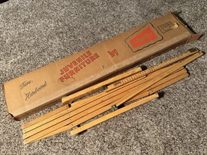 Acordeón vintage expandible puerta madera mascota bebé se expande 4 pies más en caja - Imagen 1 de 5