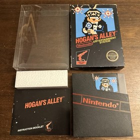 Hogan's Alley (Nintendo NES) Complete - Hangtab 5 Screw Early Print - Authentic