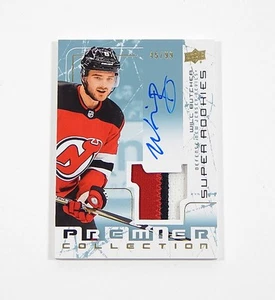 Parche automático Will Butcher RC/99 2017-18 Upper Deck Premier '03-04 tributo novato - Imagen 1 de 2