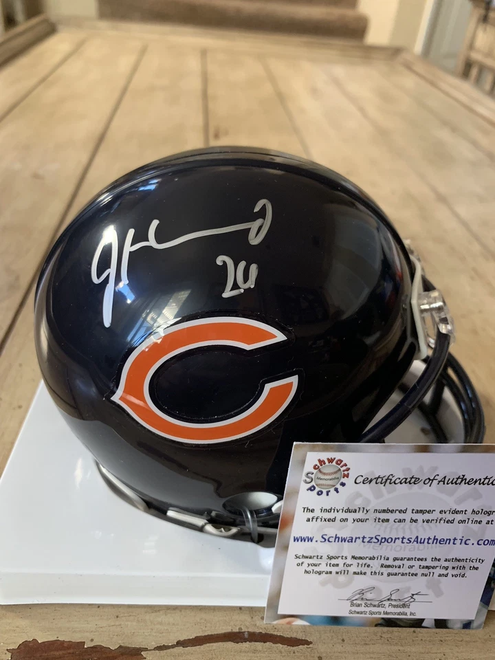 Minicasco Jordan Howard autografiado/firmado Schwartz Chicago Bears B Foto 1 de 4