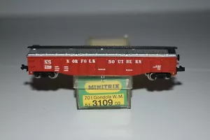 N Scale Minitrix 3109 Norfolk Southern 70 Ton Covered Gondola 7700 C25129 - Picture 1 of 2