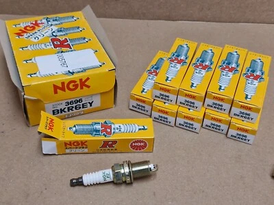 X10 NGK 3696 Spark Plug BKR6EY For Nissan Primera 100NX Largo Sunny 2240153J06 - Image 1 of 4