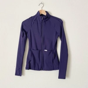 Figs XXS ContourKnit Scrub Pocketed Full Zip Jacket in Purple Jam - Picture 1 of 8