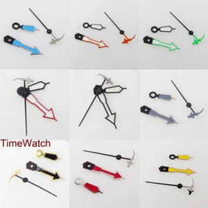 Fit NH35 NH36 4R36 7S36 7002 7009 Watch Hands Needles Fish Second Multi Colors - Picture 1 of 22
