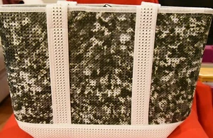 Time Concept Lightweight Lightheart White camouflage shoulder computer handbag - Picture 1 of 6