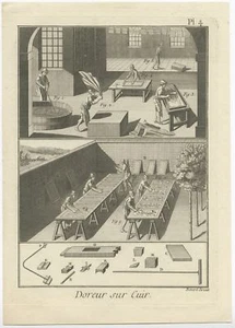 Pl. 4 impresiones antiguas de dorado de Diderot (1751) - Imagen 1 de 1
