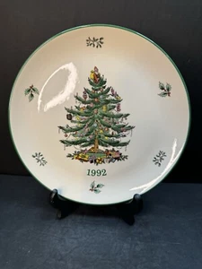 Vintage Spode Christmas Tree 1992 Plate Mint With Box Commemorative - Picture 1 of 6