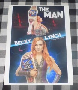 Becky Lynch Signed 8x10 Photo The Man WWE Women's Champion Intercontinental - Picture 1 of 1