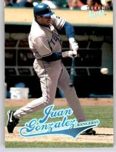2004 Fleer Ultra Juan Gonzalez Base Card MLB PWE Rangers #153 - Picture 1 of 2