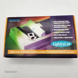 Microtek LightLid 35 FilmScan  Scanner Adapter Flatbed Scanmaker Slide Filmstrip - Picture 1 of 4