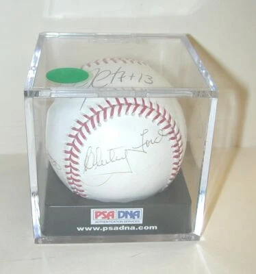 Goose Gossage, Whitey Ford, Jim Rice, Luis Tiant, Jim Leyritz Signed Baseball - Image 1 of 4