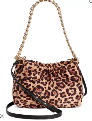 I.n.c. Bandolera clutch International Concept Rennata acolchada leopardo multi dorada Foto 1 de 4