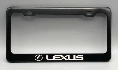 LEXUS LICENSE PLATE FRAME  with Laser Engraved on Black color Coated Aluminum  - Image 1 of 4