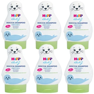 Hipp Doccia shampoo Corpo Capelli bambini 6 X 200 ml foca - Foto 1 di 1