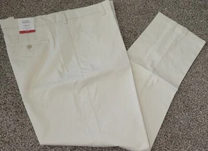 Croft & Barrow Easy Fit khaki chino pants mens big tall 48 x 36 NWT flat stretch - Picture 1 of 2