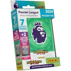PANINI ADRENALYN 2024 PREMIER LEAGUE POCKET TIN GREEN - Picture 1 of 1