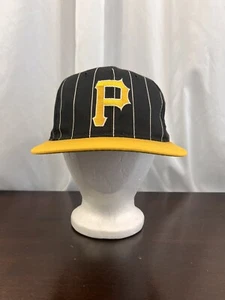 Vintage Pittsburgh Pirates Starter Hat Snapback Pinstripe Cap 90s White Tag - Picture 1 of 12