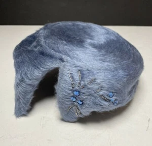Vintage Netherlands Eugenie Schev. - Den Haag Women's Hat Light Blue GC - Picture 1 of 12