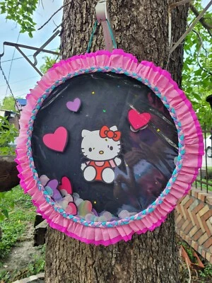 Hello Kitty Shake Piñata Handmade Cute Fun Birthday Party Decor Pinata - Image 1 of 4