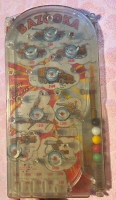 Vintage 1950s 1960s Marx Bazooka Table Pinball Military Game Toy - Image 1 of 4