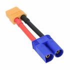 Ec5 Male Plug To Xt60 Female Jack Cable 12Awg 5Cm Wire For Rc Battery