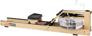 Water Rowing Machine,Oak Wood Water Rower with LCD Monitor Resistance Wooden