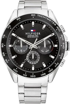 Tommy Hilfiger 1791967 Reloj Hombre Acero Inoxidable Esfera Negra 46mm Foto 1 de 4