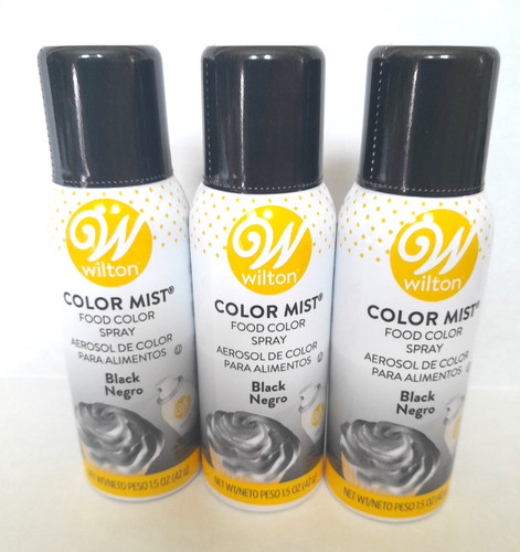 Wilton Color Mist Food Color Spray For Cakes Cupcakes Cookies - Black 3 ...
