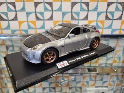 Voiture miniature argent personnalisée Maisto 1:18 Nissan 350Z Nismo neuve en boîte - Photo 1/4