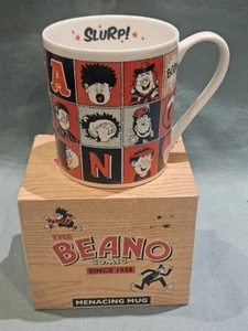 Wild & Wolf 2014 The Beano Comic Slurp! Artwork Ceramic Mug Dennis Gnasher BNIB - Picture 1 of 7