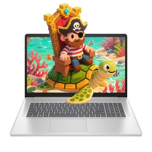 HP 17.3"HD Touch Laptop computer,4.5GHz AMD-R5-7530U Notebook,16GB RAM 512GB SSD - Picture 1 of 7
