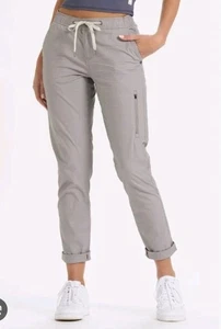 Vuori Womens Ripstop Pants Size Large Light Gray Pockets Drawstring Activewear - Picture 1 of 10