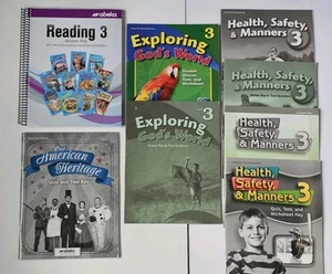ABEKA 3rd Third Grade Lot of Books Teacher Answer Keys Health Reading Heritage - Picture 1 of 10