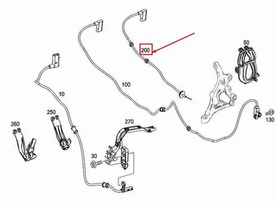 MB SLK R172 Electronic Parking Brake Wiring Harness A1725402205 NEW GENUINE - Image 1 of 2