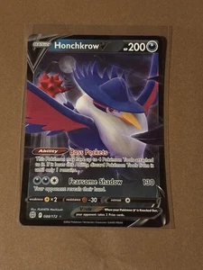 Honchkrow V - 088/172 Ultra Rare Brilliant Stars NM Pokemon TCG  - Picture 1 of 2