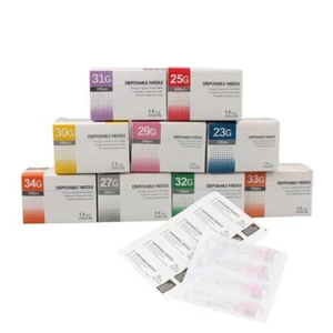 100pcs Sterile Tattoo Piercing Needles 30G–34G – Small, Precise, and Painless. - Picture 1 of 24